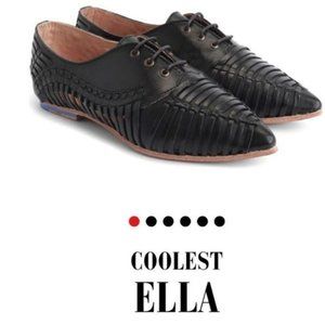 John Fluevog?black coolest?Ella size 6